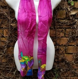 Vintage Silk Jerusalem scarf